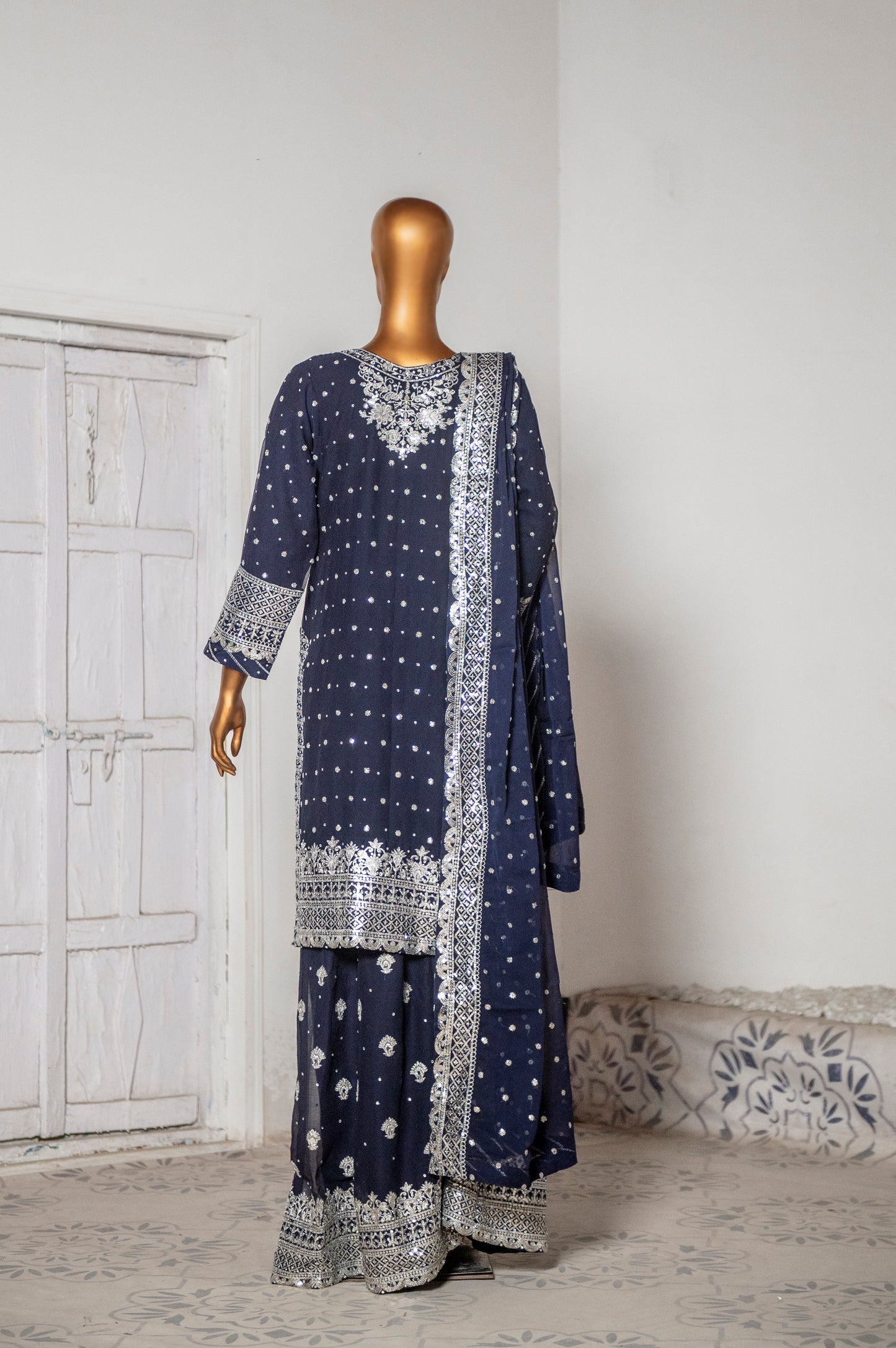 Mah-Jabeen - Navy Blue