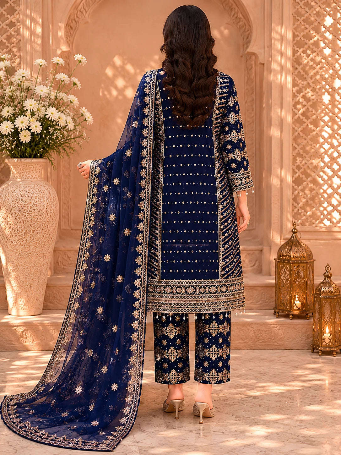 Aamna - Navy Blue