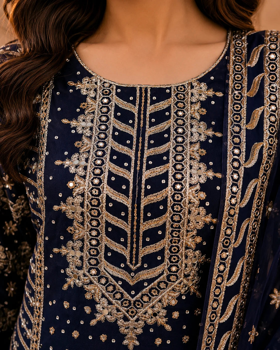 Aamna - Navy Blue