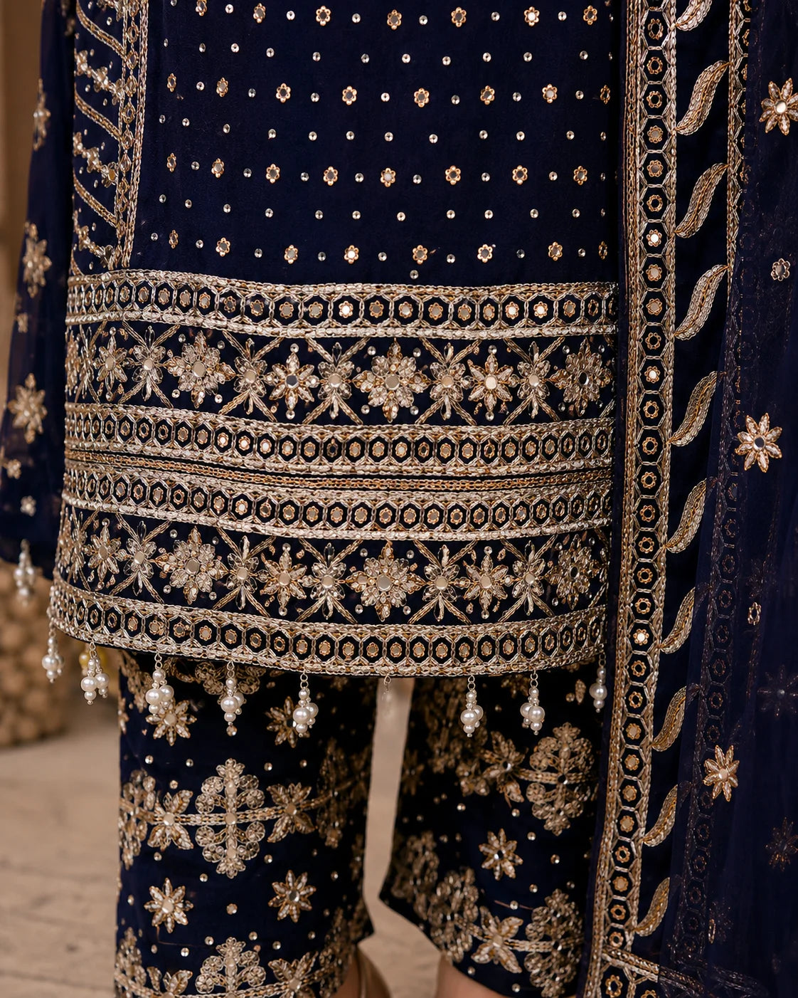 Aamna - Navy Blue