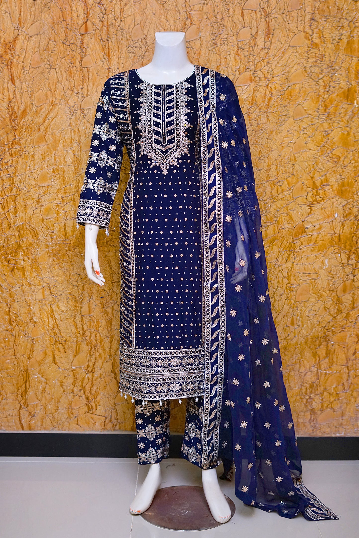 Aamna - Navy Blue