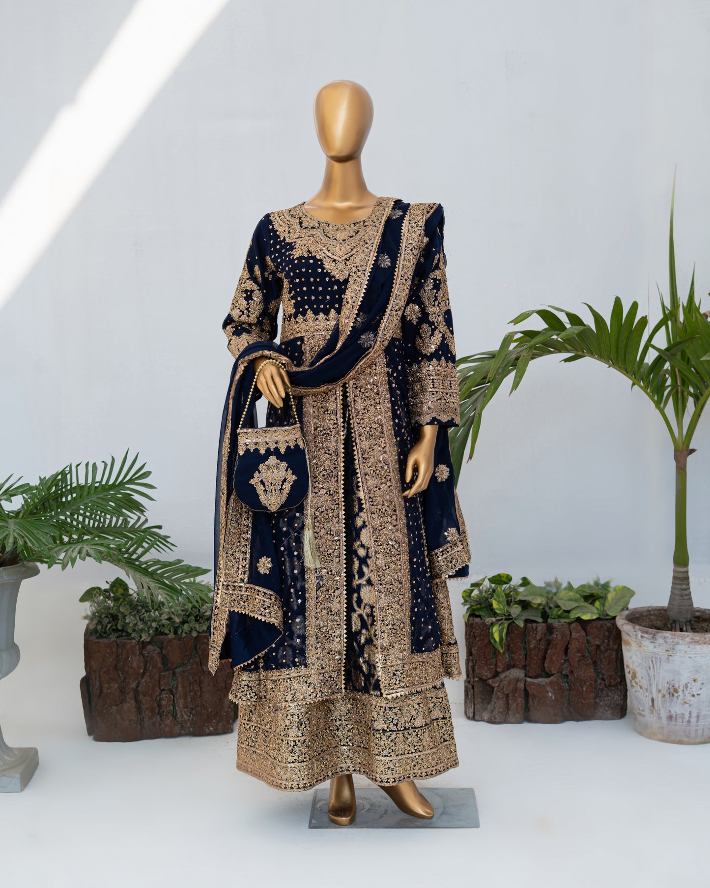 Muneeha - Navy Blue