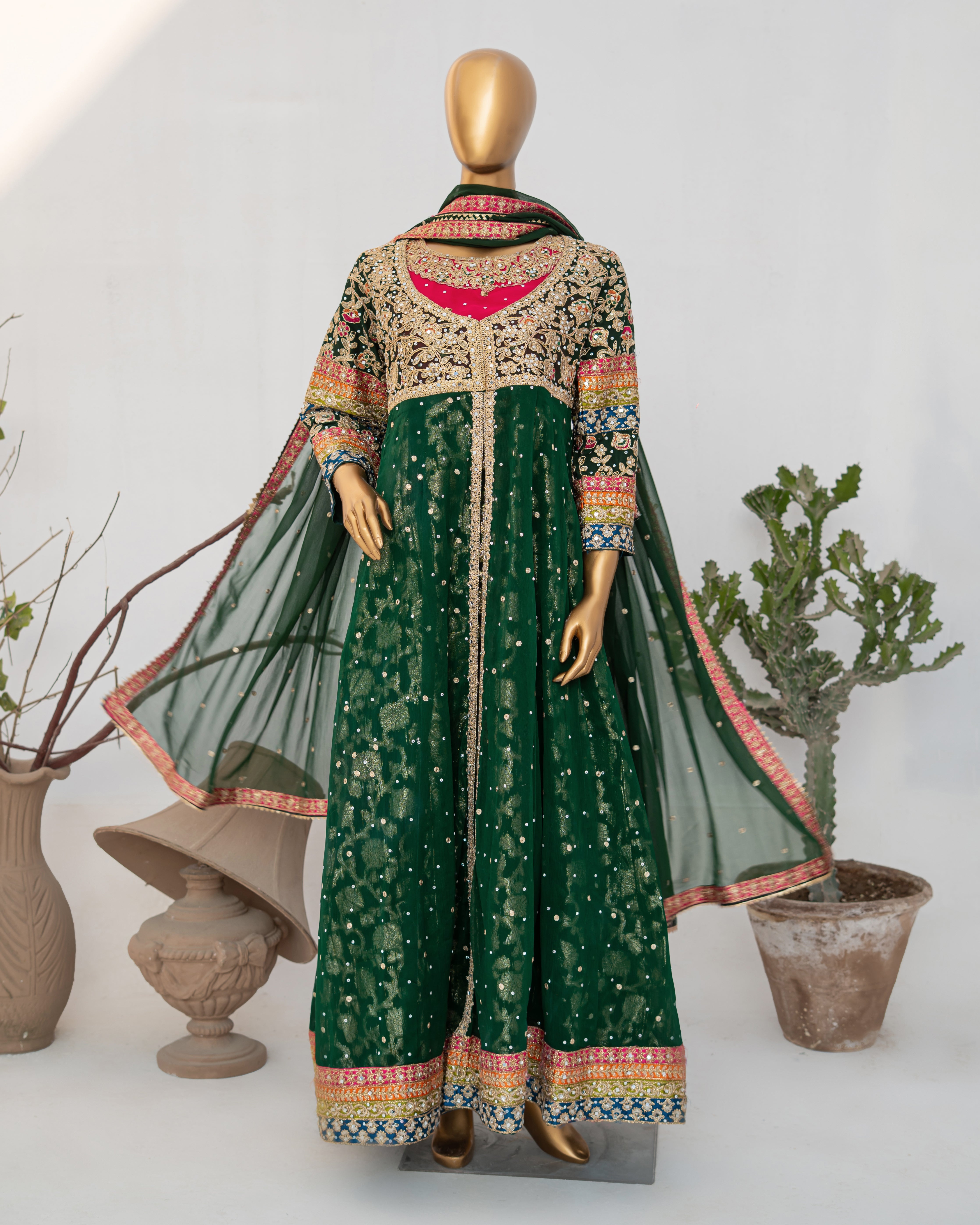 Sumaira - Bottle Green