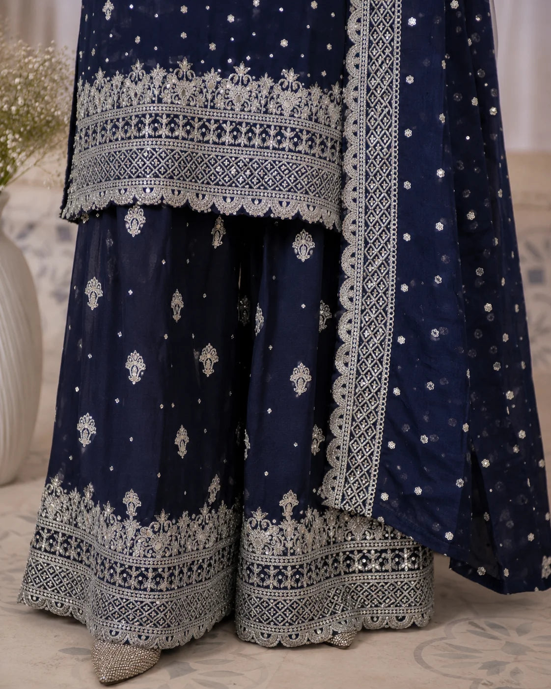 Mah-Jabeen - Navy Blue