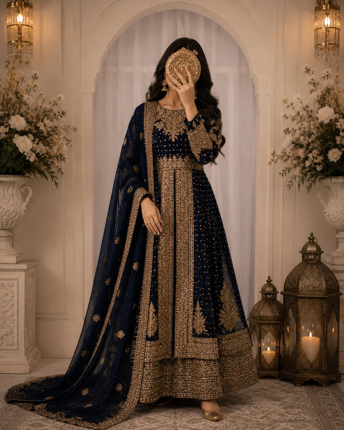 Muneeha - Navy Blue