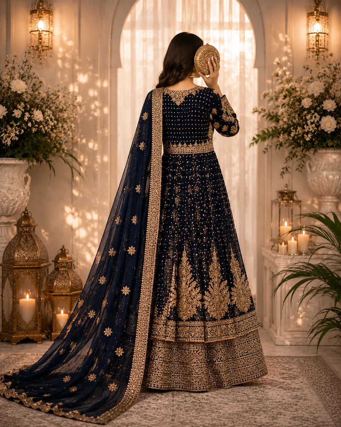 Muneeha - Navy Blue