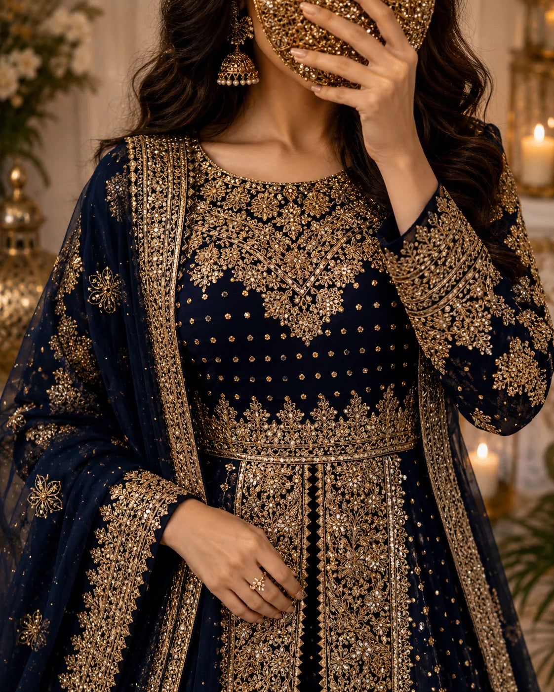 Muneeha - Navy Blue