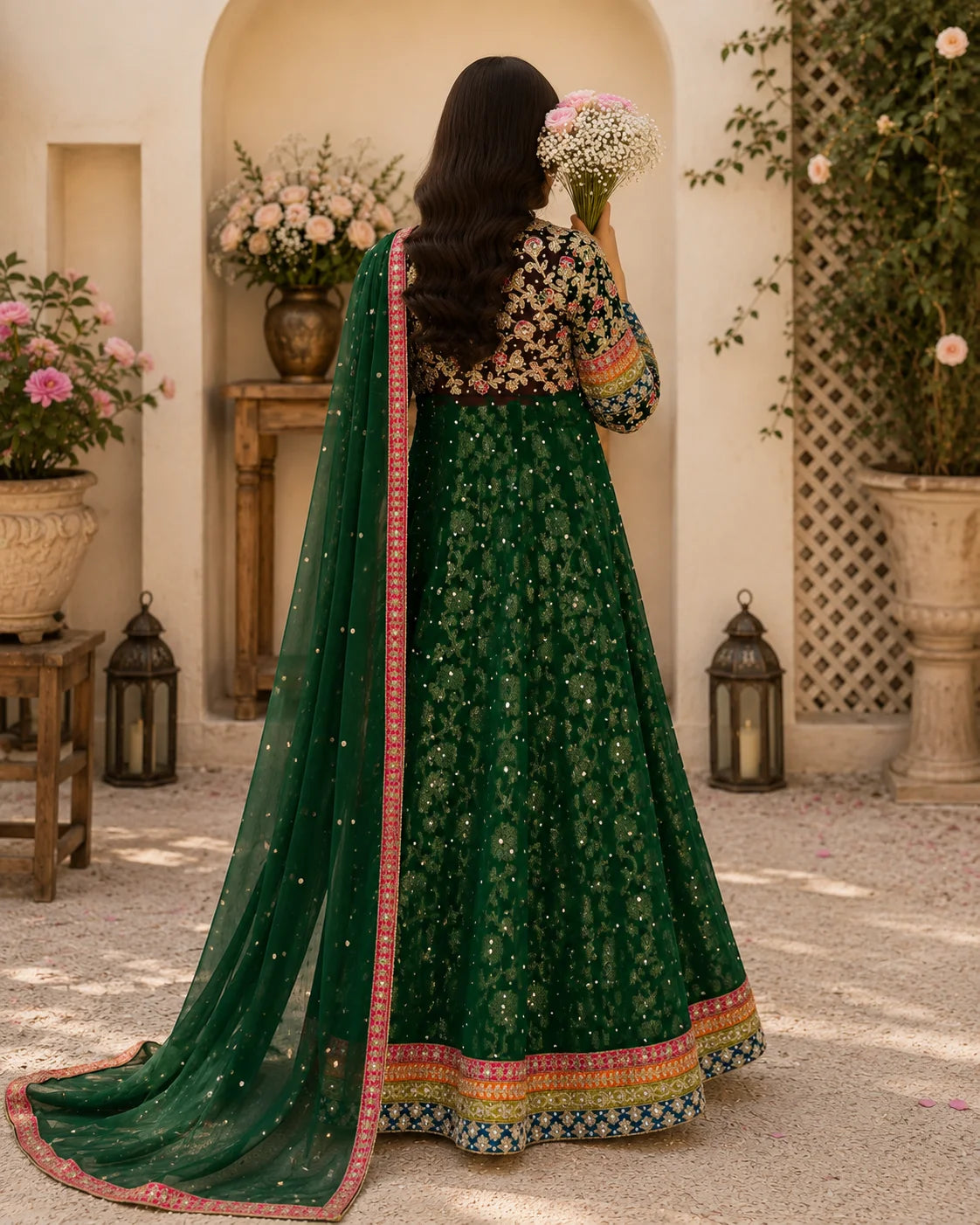 Sumaira - Bottle Green